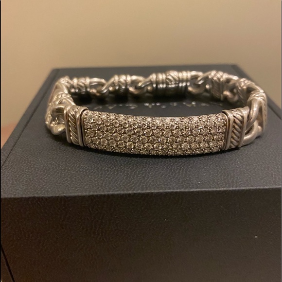 David Yurman Other - David Yurman Diamond ID Curb Bracelet